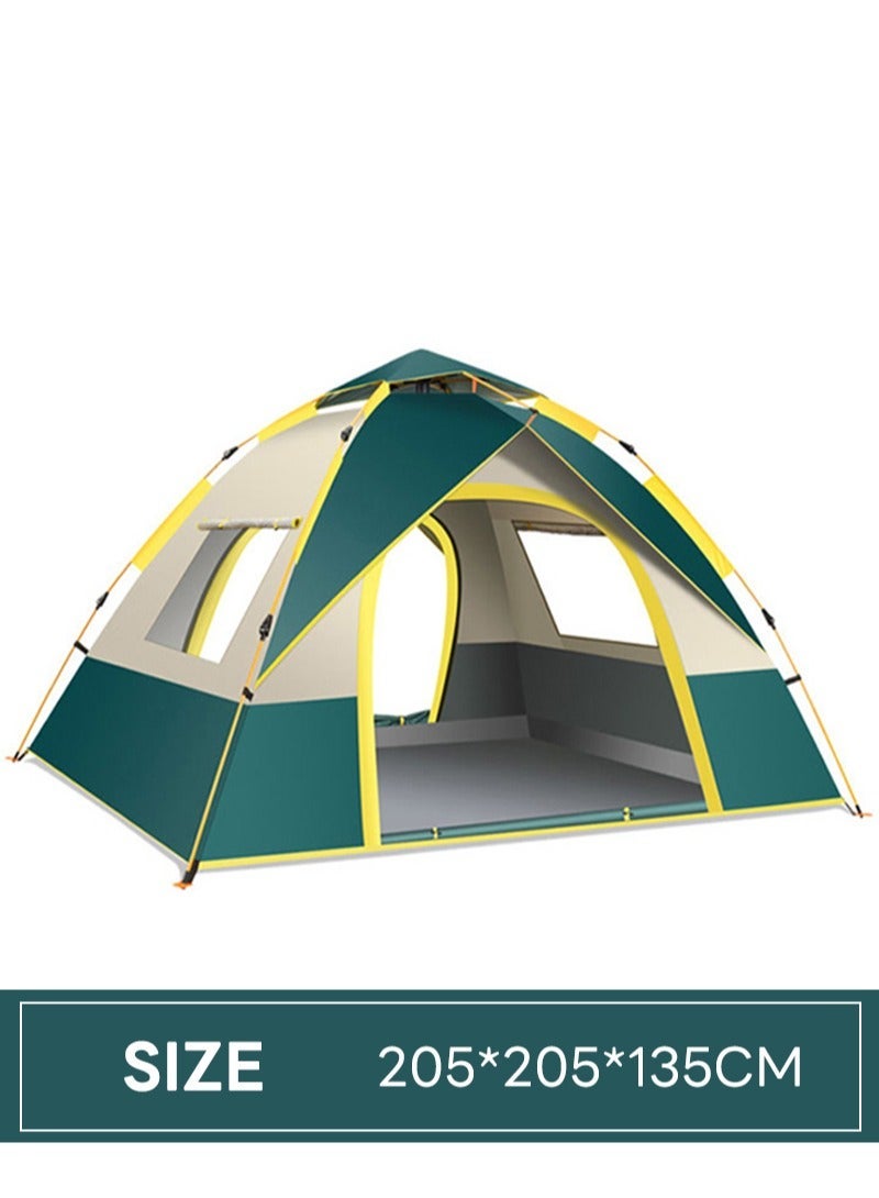 شاربدو خيمة تخييم خارجية أوتوماتيكية سريعة الفتح مع بابين ونافذتين 205*205*135 سم - Image 2